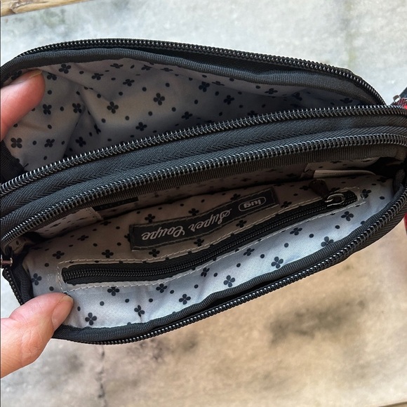 Lug Red and Black Plaid Super Coupe Convertible Crossbody Bag - Picture 3 of 4